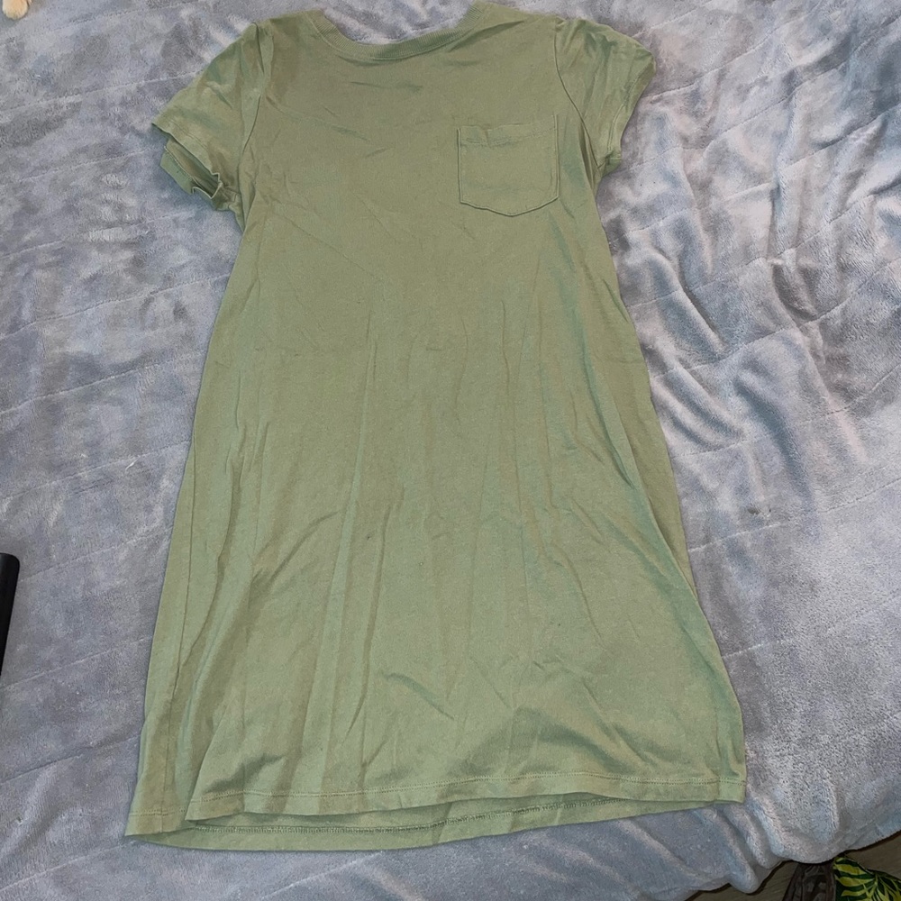 time and tru s green dress